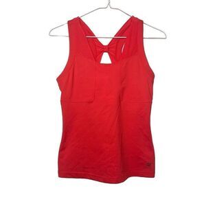 Bolle High-Performance Racerback Cutout Built-in Shelf Active Tank Top Red XS